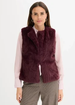 Damen bonprix Jacken & Mäntel|Bekleidung·Hosen|Fellimitat-Weste