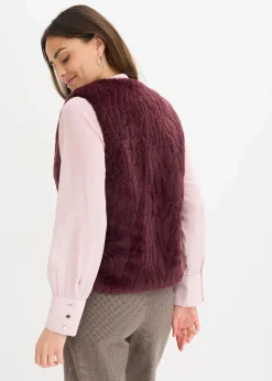 Damen bonprix Jacken & Mäntel|Bekleidung·Hosen|Fellimitat-Weste