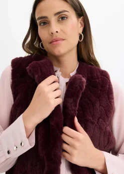 Damen bonprix Jacken & Mäntel|Bekleidung·Hosen|Fellimitat-Weste