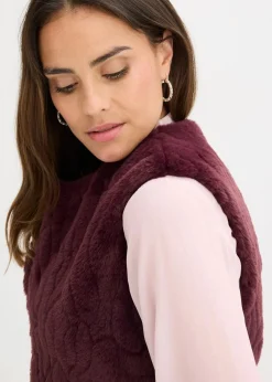 Damen bonprix Jacken & Mäntel|Bekleidung·Hosen|Fellimitat-Weste