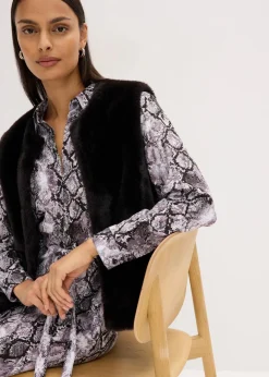 Fellimitat-Weste Damen Jacken & Mäntel|Bekleidung·Hosen