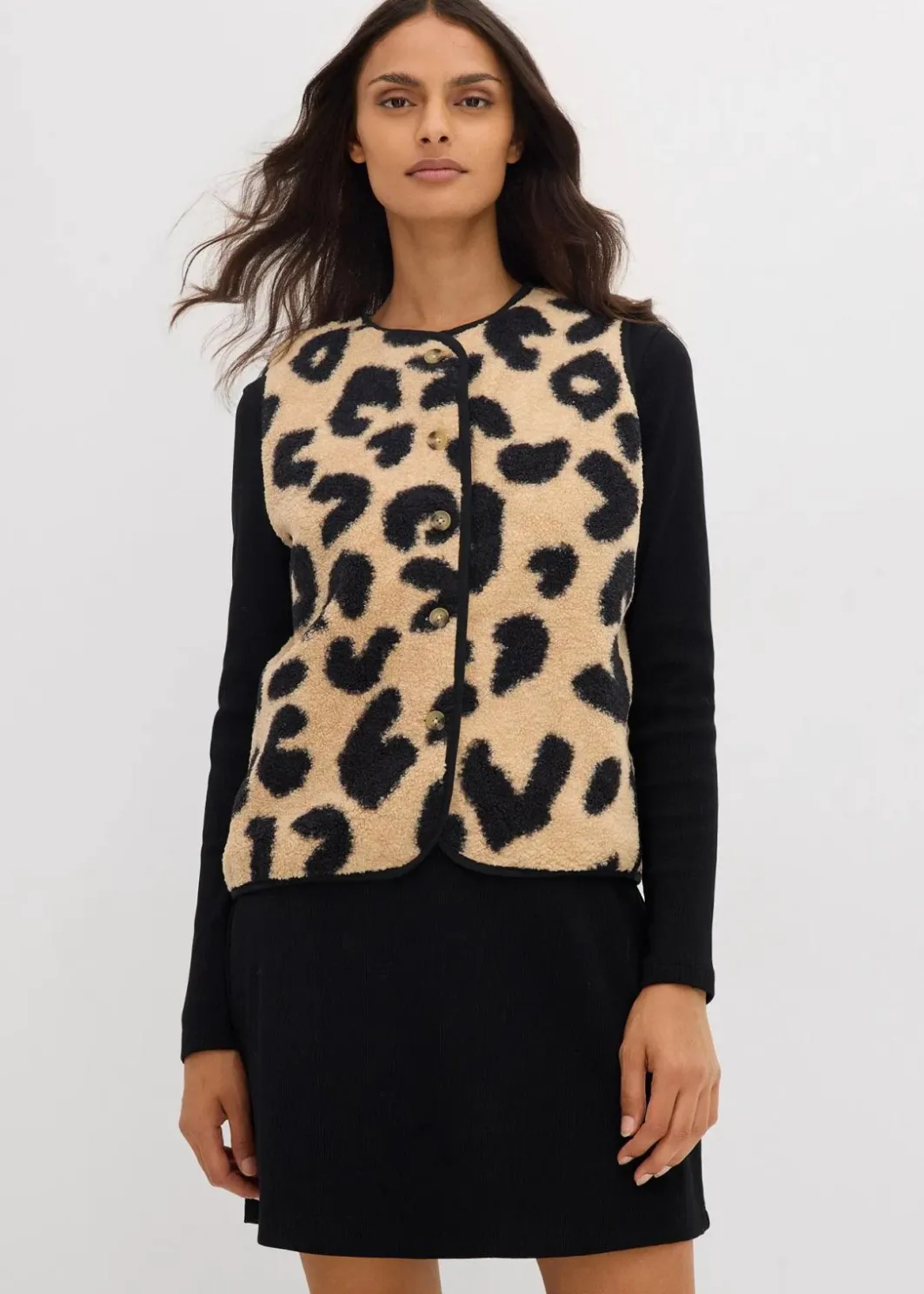 Hot Fellimitat-Weste Damen Bekleidung·Hosen|Bekleidung·Blusen & Tuniken