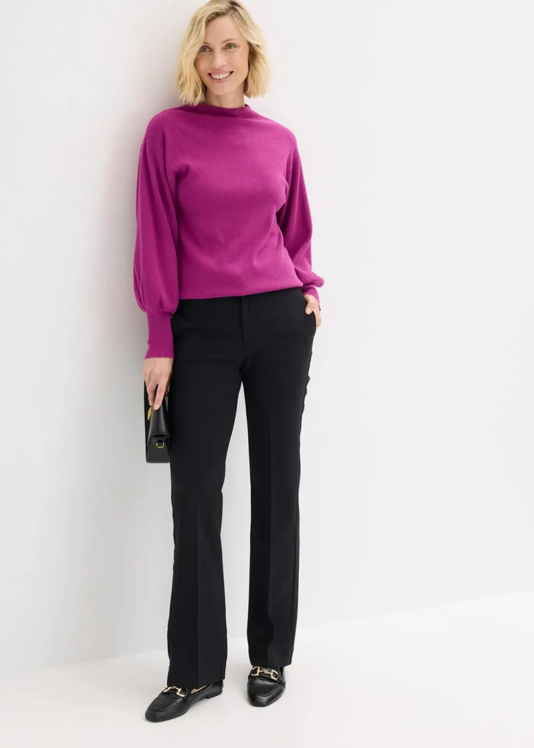 Damen bonprix Bekleidung·Kleider|Hosen|Feminine Hose mit Bügelfalte