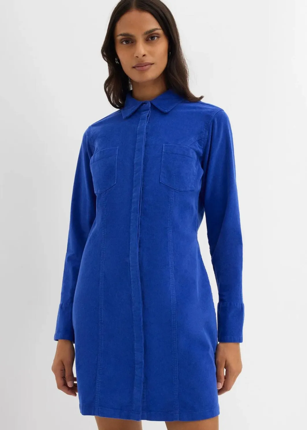 Damen bonprix Bekleidung·Pullover & Strickjacken|Nachhaltigere Materialien|Figurbetontes Cordkleid