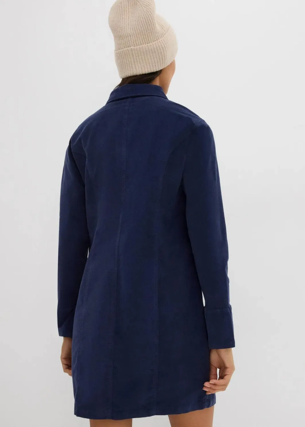 Damen bonprix Kleider|Nachhaltigere Materialien|Figurbetontes Cordkleid