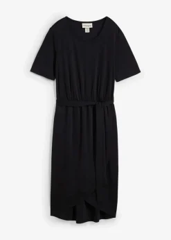 Online figurbetontes Jerseykleid aus softem Viskose-Mix Damen Bekleidung·Pullover & Strickjacken|Kleider