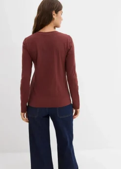 Sale Figurbetontes Langarmshirt Damen Bekleidung·Röcke|Nachhaltigere Materialien