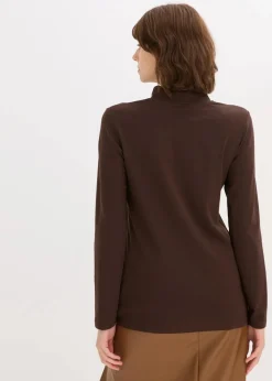 Clearance Figurbetontes Langarmshirt Damen Shirts & Tops|Basics