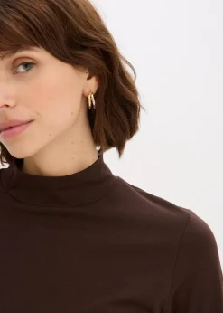 Clearance Figurbetontes Langarmshirt Damen Shirts & Tops|Basics