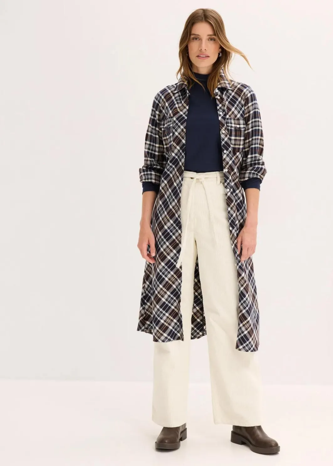Damen bonprix Shirts & Tops|Basics|Figurbetontes Langarmshirt
