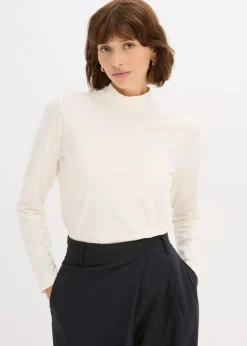 Damen bonprix Bekleidung·Röcke|Nachhaltigere Materialien|Figurbetontes Langarmshirt