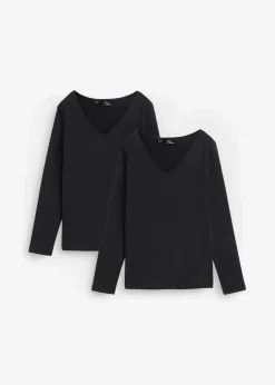 Hot Figurbetontes Langarmshirt (2er Pack) Damen Shirts & Tops|Basics