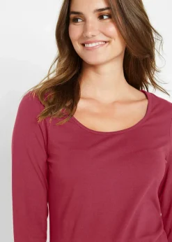 New Figurbetontes Langarmshirt Damen Shirts & Tops|Basics