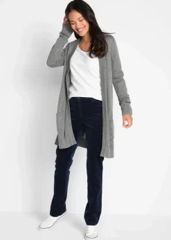Damen bonprix Shirts & Tops|Basics|Figurbetontes Langarmshirt