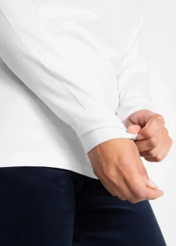Damen bonprix Shirts & Tops|Basics|Figurbetontes Langarmshirt