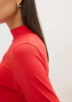 Hot Figurbetontes Langarmshirt Damen Shirts & Tops|Basics