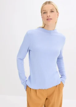 Clearance Figurbetontes Rippshirt Damen Shirts & Tops