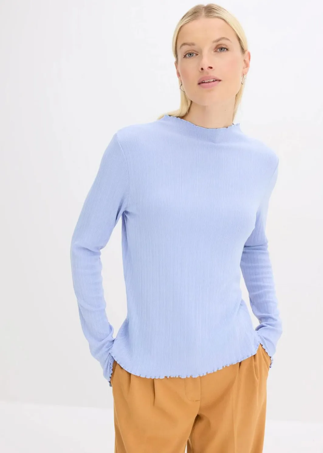 Clearance Figurbetontes Rippshirt Damen Shirts & Tops