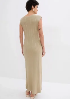 Sale Figurbetontes Strickkleid aus Viskose-Mix Damen Strickmode|Kleider