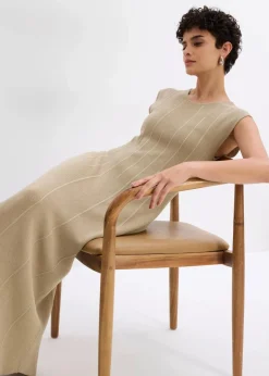 Sale Figurbetontes Strickkleid aus Viskose-Mix Damen Strickmode|Kleider