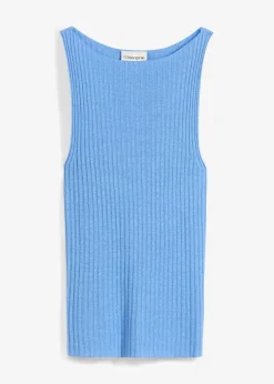 Damen bonprix Strickmode|Shirts & Tops|Figurbetontes Stricktop aus Viskose-Mix