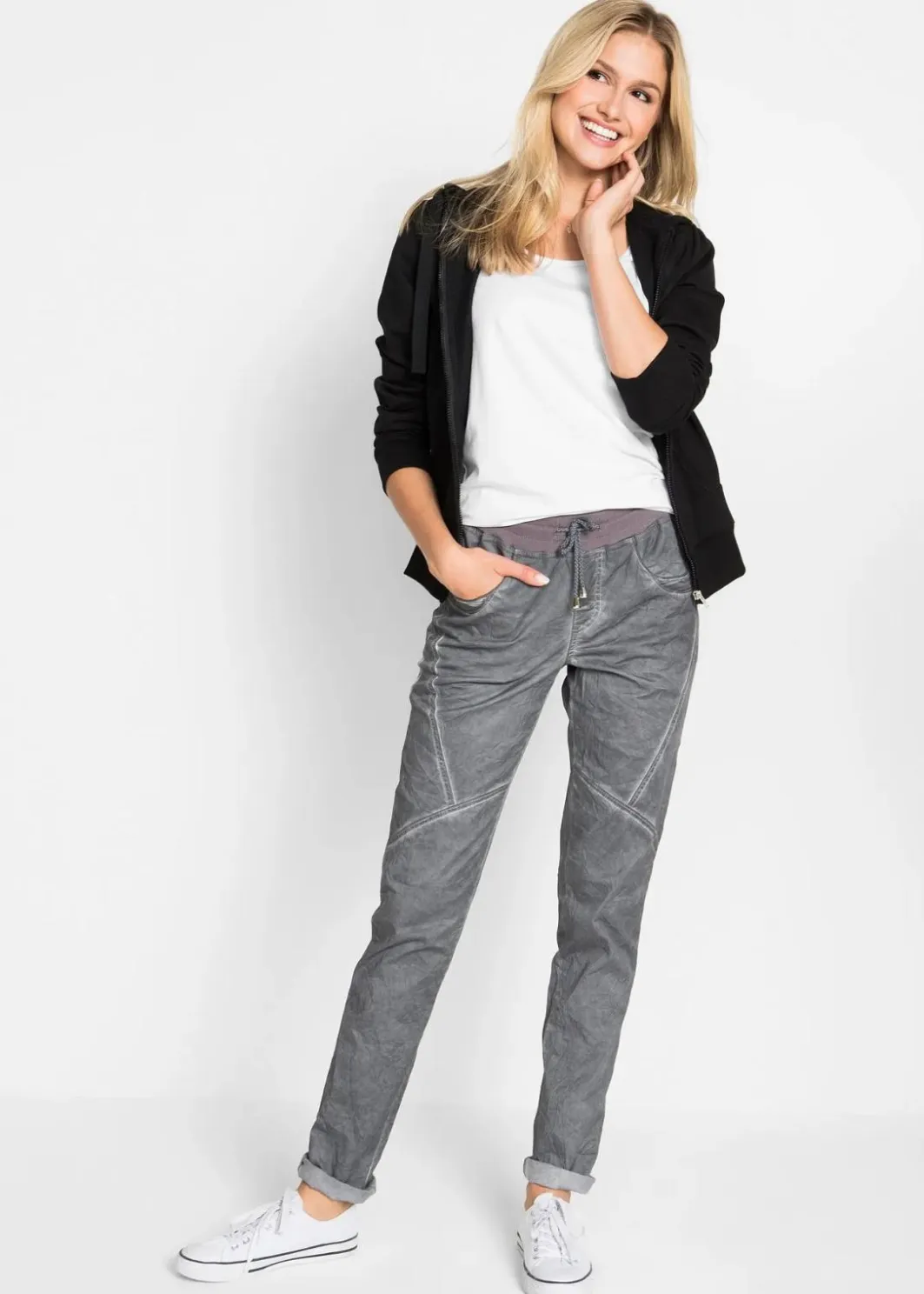 Outlet Figurbetontes T-Shirt Damen Nachhaltigere Materialien|Shirts & Tops