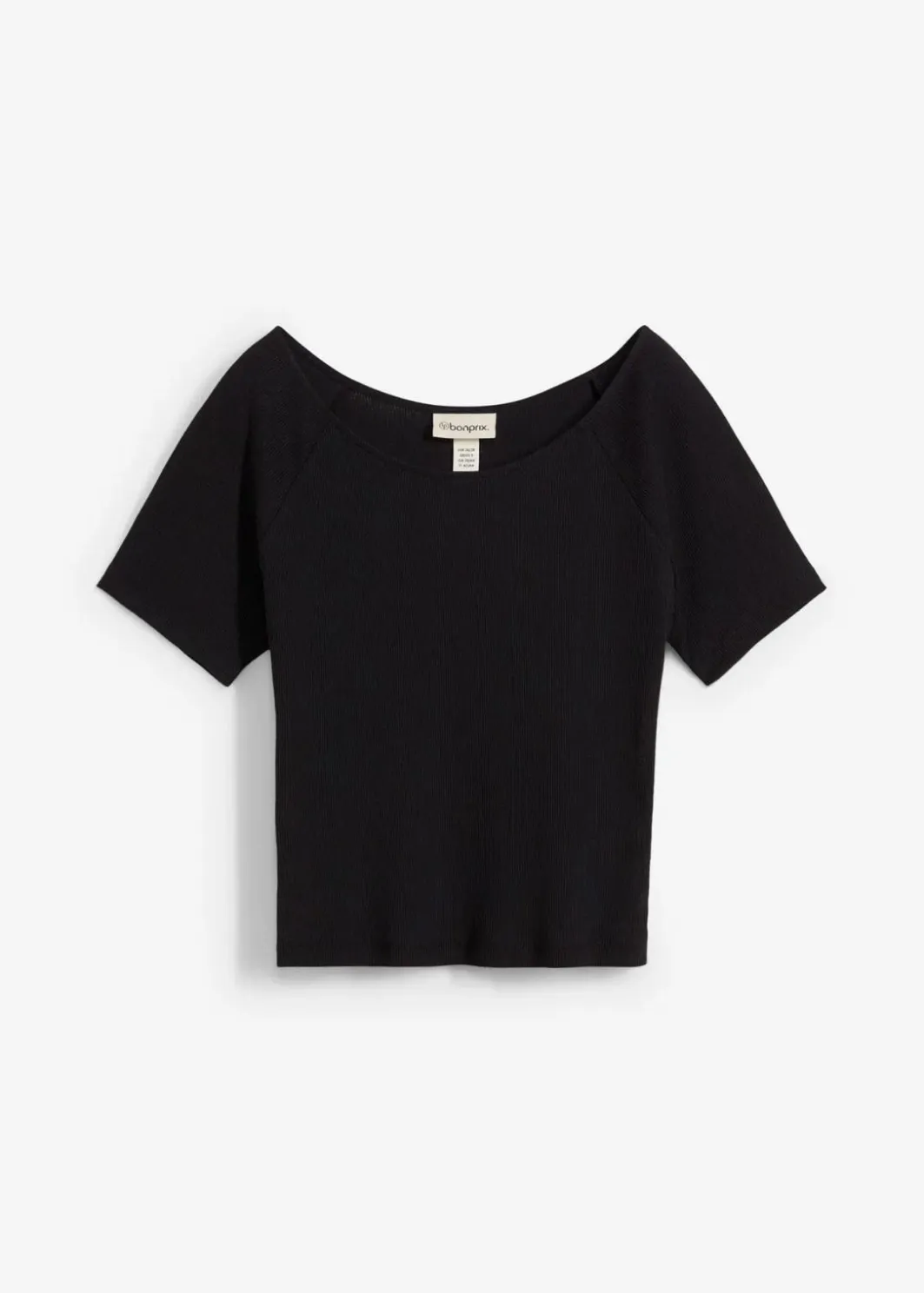 Damen bonprix Nachhaltigere Materialien|Shirts & Tops|Figurbetontes T-Shirt aus reiner Bio-Baumwolle