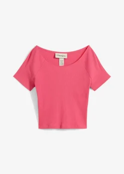 Figurbetontes T-Shirt aus reiner Bio-Baumwolle Damen Nachhaltigere Materialien|Shirts & Tops