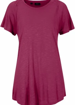Damen bonprix Shirts & Tops|Nachhaltigere Materialien|Flammgarn-Shirt mit Flügelärmeln