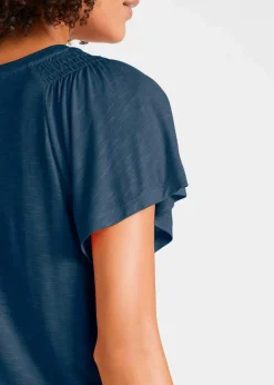 Damen bonprix Shirts & Tops|Nachhaltigere Materialien|Flammgarn-Shirt mit Flügelärmeln