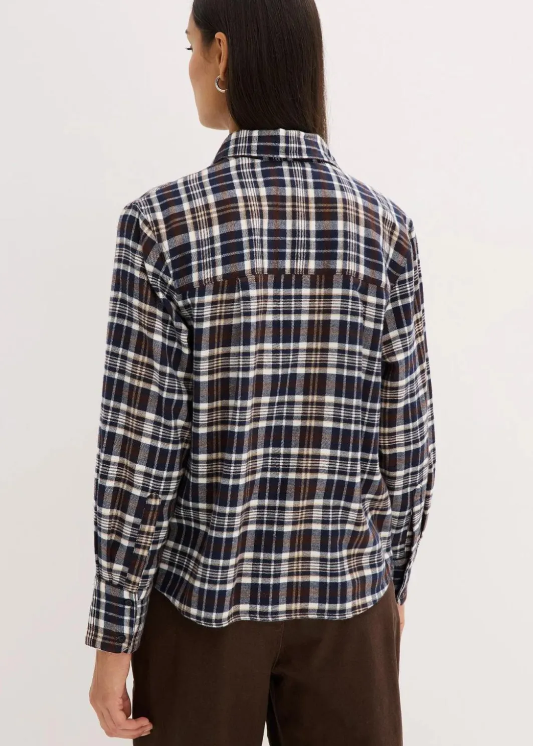 Clearance Flanell-Hemd aus reiner Baumwolle Damen Blusen & Tuniken|Bekleidung·Jacken & Mäntel