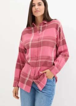 Online Flanellhemd aus reiner Baumwolle Damen Bekleidung·Jacken & Mäntel|Blusen & Tuniken