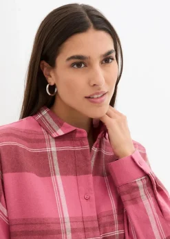 Online Flanellhemd aus reiner Baumwolle Damen Bekleidung·Jacken & Mäntel|Blusen & Tuniken