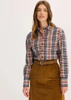 New Flanell-Hemd aus reiner Baumwolle Damen Bekleidung·Jacken & Mäntel|Blusen & Tuniken