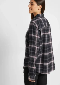 Sale Flanellhemd aus reiner Baumwolle Damen Bekleidung·Jacken & Mäntel|Blusen & Tuniken