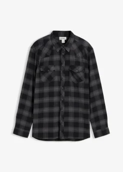 Clearance Flanellhemd aus reiner Baumwolle Herren Hemden|Große Größen