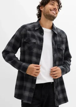 Clearance Flanellhemd aus reiner Baumwolle Herren Hemden|Große Größen