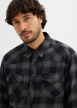 Clearance Flanellhemd aus reiner Baumwolle Herren Hemden|Große Größen