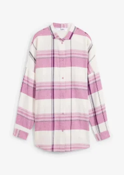 Online Flanellhemd aus reiner Baumwolle Damen Blusen & Tuniken|Bekleidung·Jacken & Mäntel