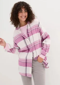 Online Flanellhemd aus reiner Baumwolle Damen Blusen & Tuniken|Bekleidung·Jacken & Mäntel