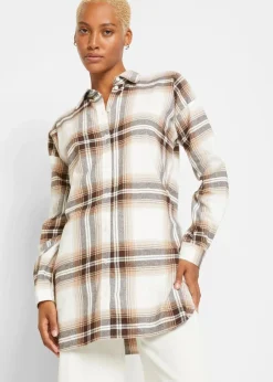 Online Flanellhemd aus reiner Baumwolle Damen Bekleidung·Jacken & Mäntel|Blusen & Tuniken