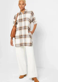 Online Flanellhemd aus reiner Baumwolle Damen Bekleidung·Jacken & Mäntel|Blusen & Tuniken