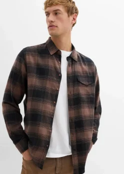 Clearance Flanellhemd aus reiner Baumwolle Herren Hemden|Große Größen