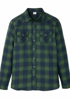 Herren bonprix Hemden|Große Größen|Flanellhemd aus reiner Baumwolle