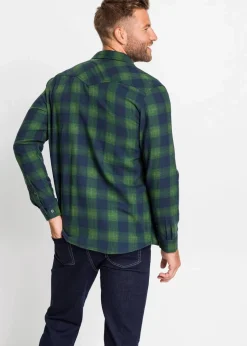 Herren bonprix Hemden|Große Größen|Flanellhemd aus reiner Baumwolle