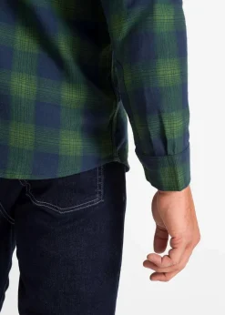 Herren bonprix Hemden|Große Größen|Flanellhemd aus reiner Baumwolle