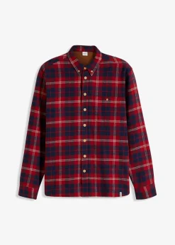 Herren bonprix Hemden|Outdoorbekleidung|Flanellhemd mit wärmendem Fleecefutter