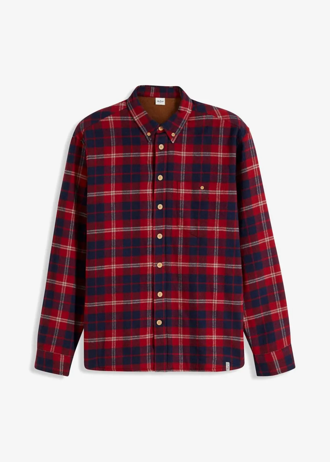 Herren bonprix Hemden|Outdoorbekleidung|Flanellhemd mit wärmendem Fleecefutter