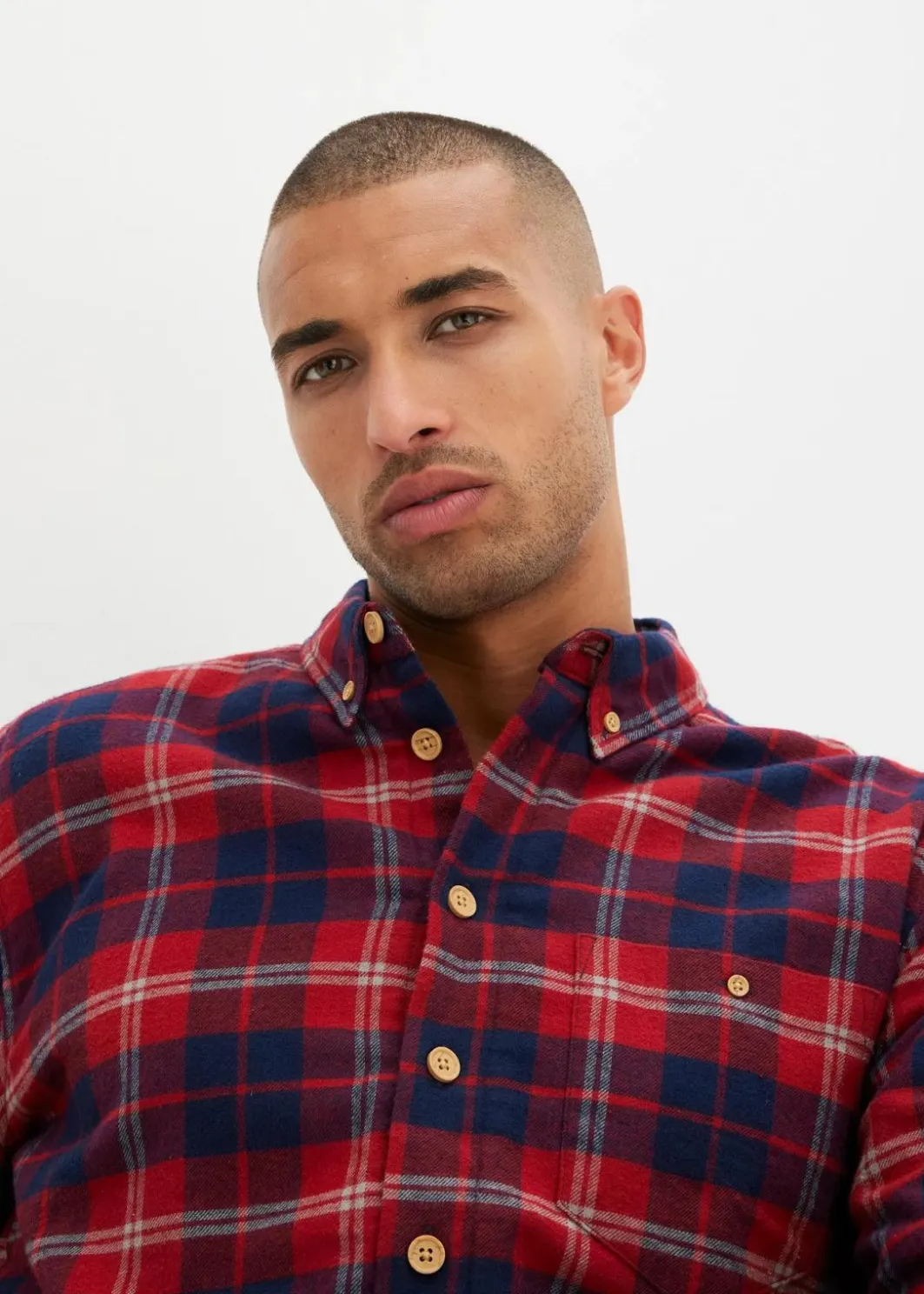 Herren bonprix Hemden|Outdoorbekleidung|Flanellhemd mit wärmendem Fleecefutter