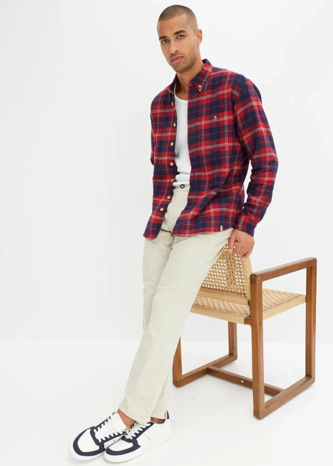Herren bonprix Hemden|Outdoorbekleidung|Flanellhemd mit wärmendem Fleecefutter